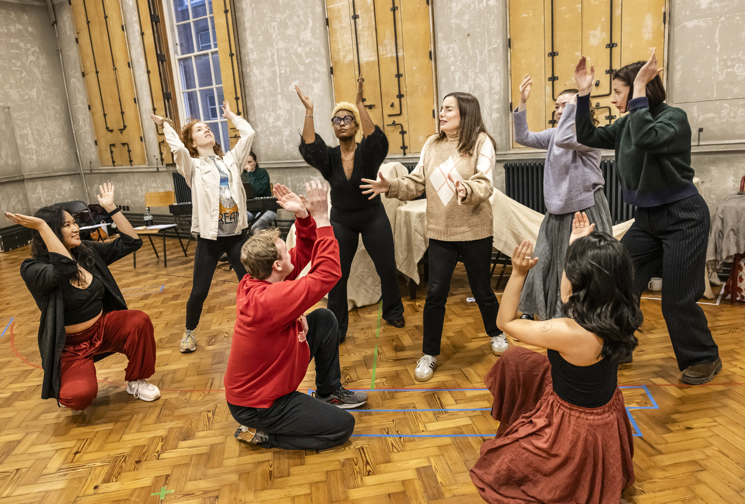 Rehearsal images released for major new folk musical Ballad Lines